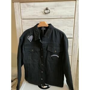 Pleasures Marilyn Manson Embroidered Rocker Jacket - Size Large
